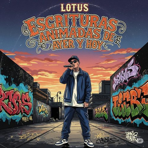Portada de Escrituras Animadas de Ayer y Hoy, recopilación de sencillos de Lotus DLC